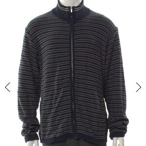 Paul & Shark – Striped Mock-Neck Cardigan (Men’s L)

MSRP: $450–$520
